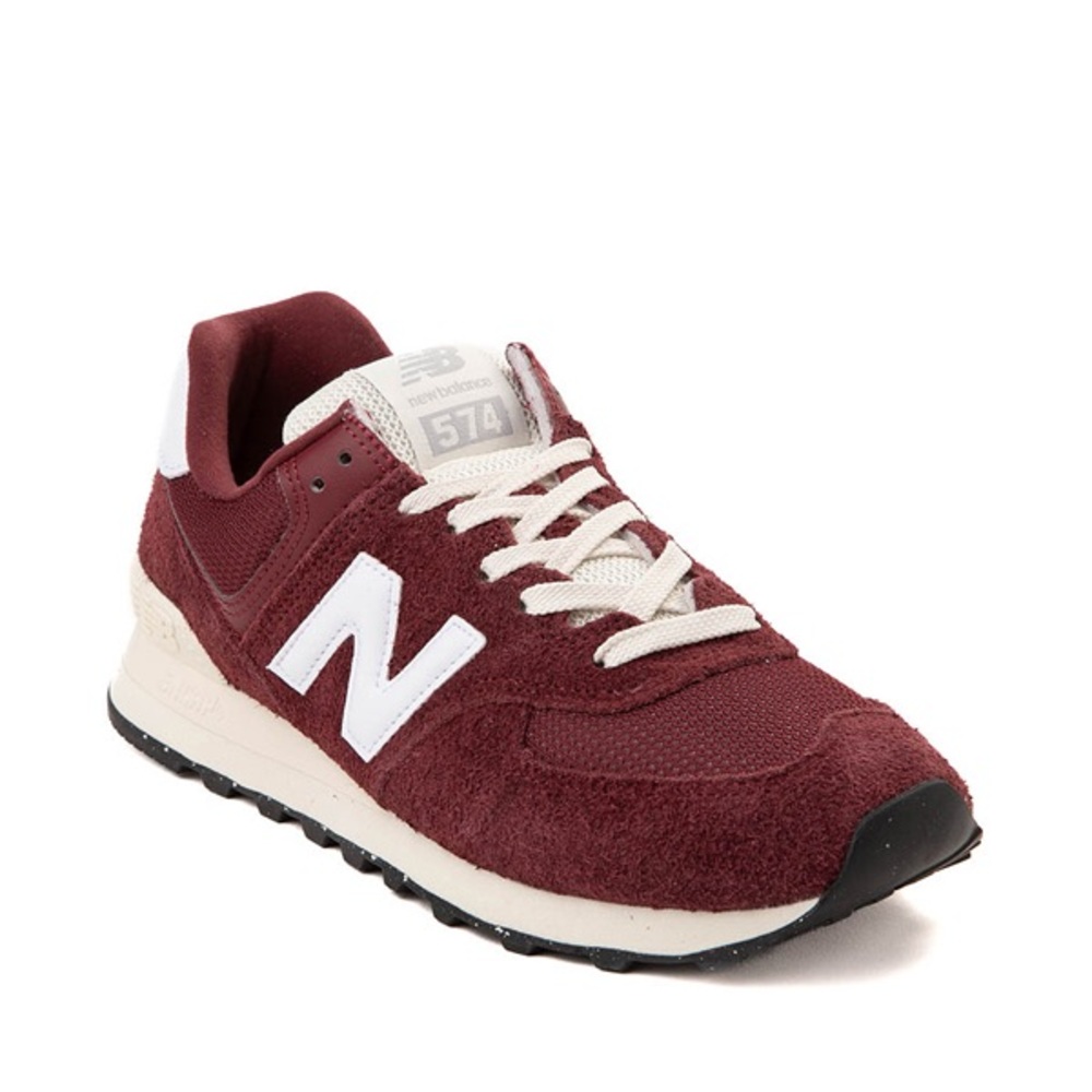New Balance 574 Burgundy Sneakers